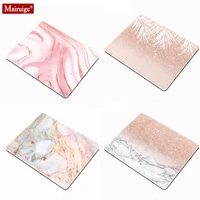 pink mousepad 18x20cm marble texture pattern simplicity small mouse mat office desk mats computer mouse pad gaming pc