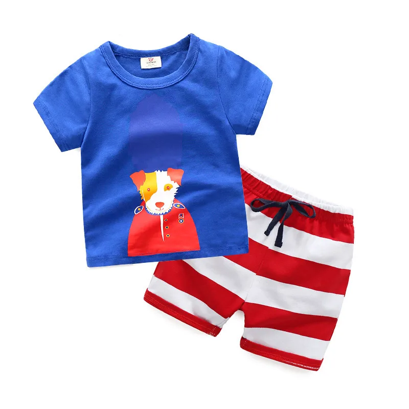 

New Summer Baby Clothes Suit Children Fashion Boys Girls Cartoon T-Shirt Shorts 2Pcs/set Toddler Casual Clothing Kids Tracksuits