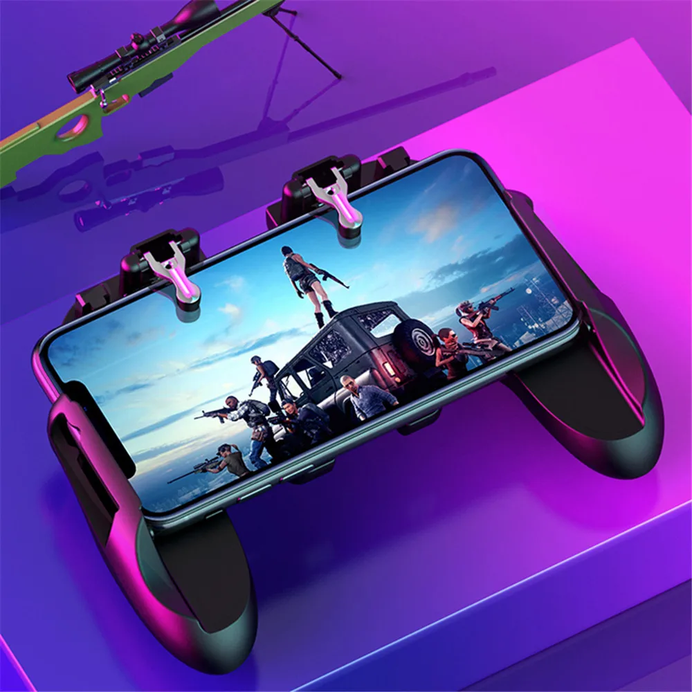 H6 металлический PUBG мобильной игры для iPhone SamSung Xiaomi android контроллер триггера Ручка Вентилятор охлаждения 3 в 1 геймпад джойстик