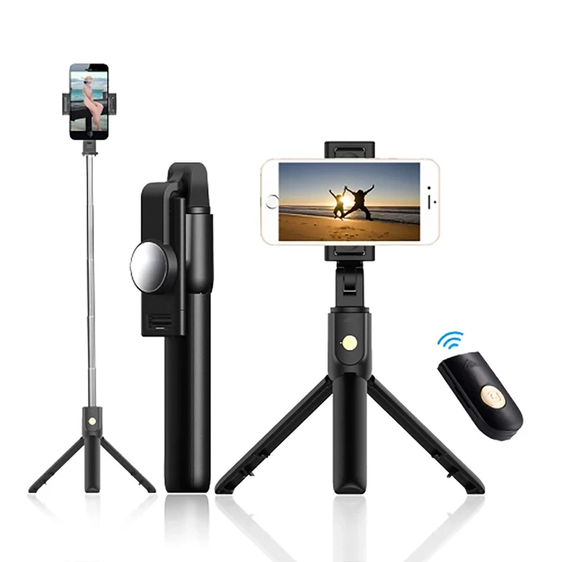 Bluetooth Selfie Stick Tripod Wireless Monopod Balance Handle Handheld Sports Camera Pole For iPhone Samsung Huawei Mobile Phone images - 6