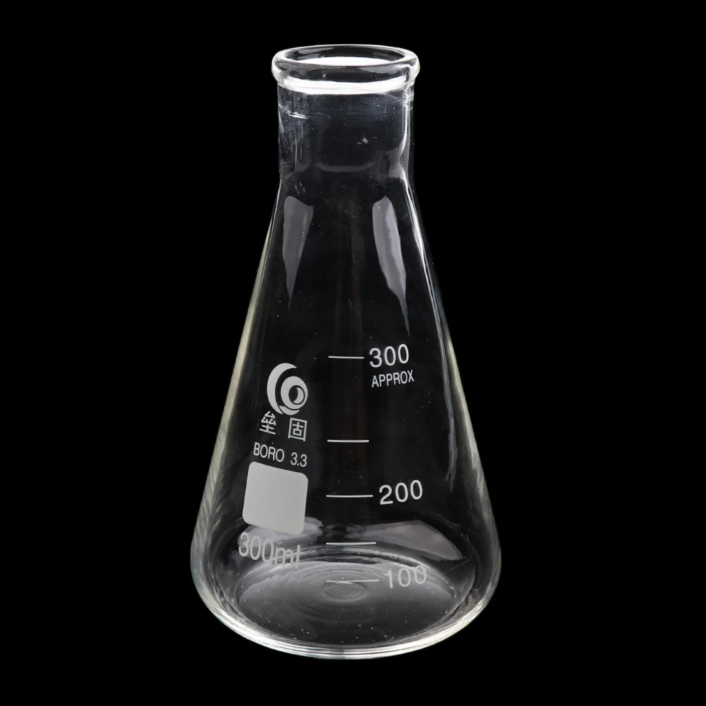 

Lab Borosilicate Glass Conical Flasks with Narrow Neck 300ml/500ml/1000ml/2000mL