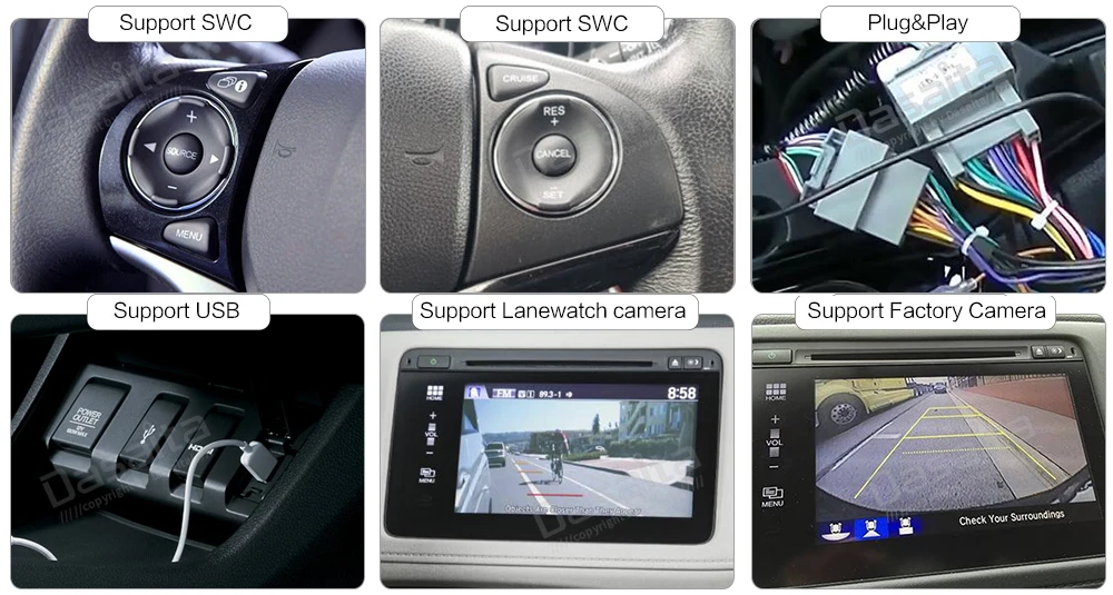 Android 9,0 автомобильное радио 2 Din gps Navi для Honda Vezel HR-V HRV PX6 DSP ips HDMI 4 Гб+ 64 Гб RDS Wi-Fi USB BT