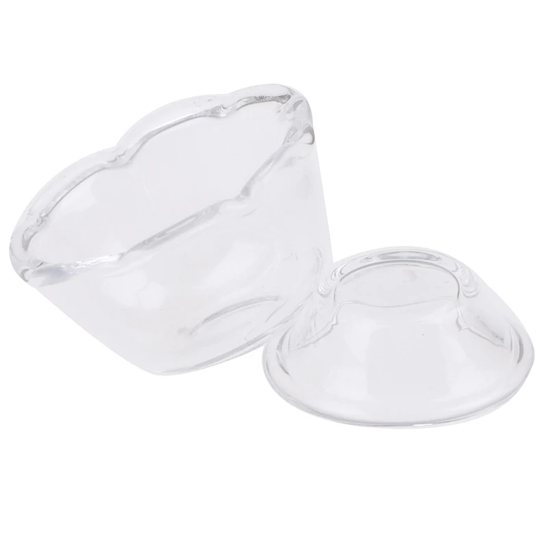 1 шт. 1:12 прозрачная керамика круглая тарелка кукольный домик Миниатюрный