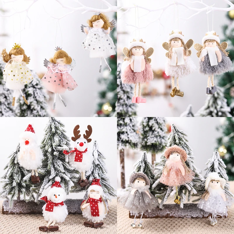 

2022 New Year Gift Cute Christmas Angel Doll Xmas Tree Ornament Merry Christmas Decoration for Home Natal Navidad 2021 Noel Deco