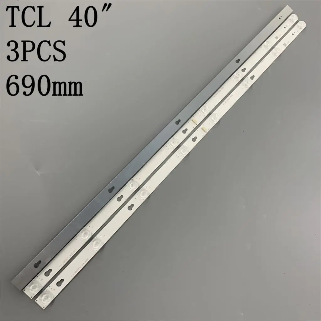 

6 PCS LED backlight strip for Toshiba L40F3301B 40A730U 40l2600 L40D2900F TCL F40S5916 40S305 TOT_40D2900 40HR330M08A6 V8