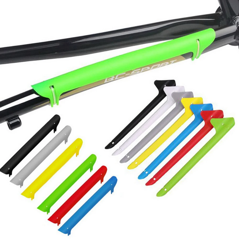 

1pc Bicycle Riding Parts Frame Chain Coverr Bike Frame Chain Rear Fork Chainstay Protector Bicycle Accessories Colorful Plastic