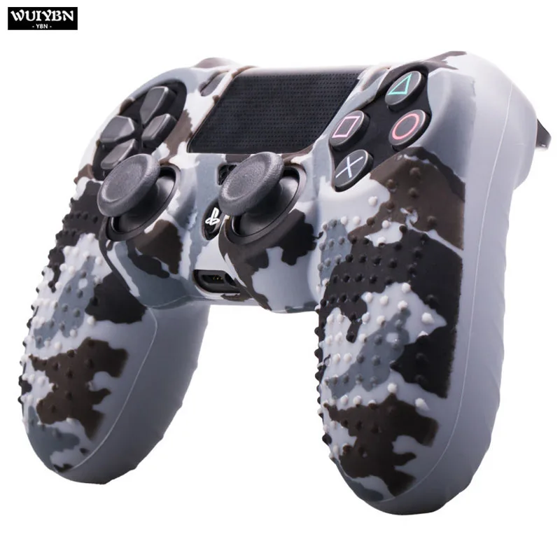 color 6 WUIYBN PS4 Цветной силиконовый защитный чехол геймпад Противоскользящий рукав для SONY playstation Dualshock 4 DS4 Pro тонкий контроллер - Цвет: color 6