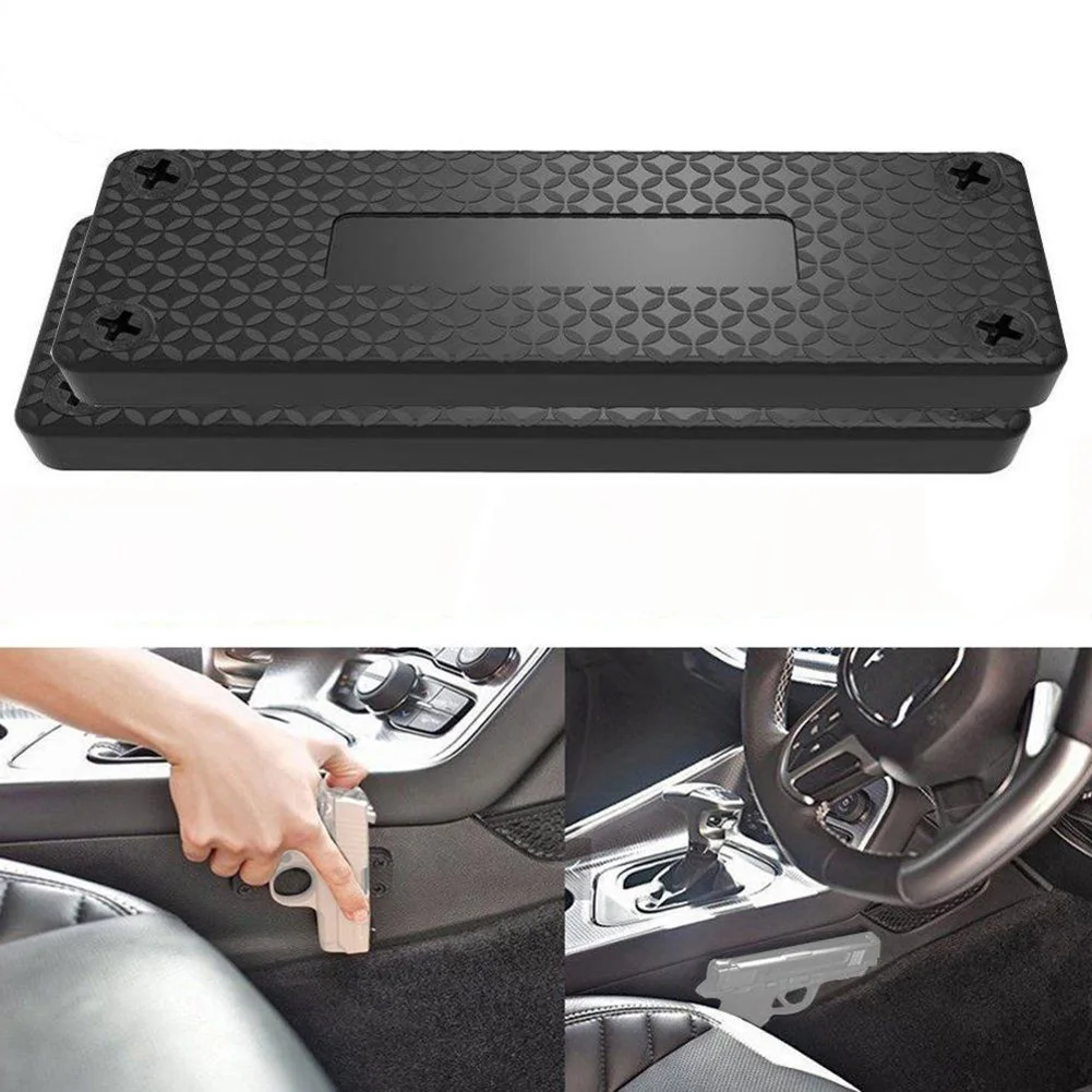 

Magnet Gun Holder 1Pcs Magnetic Holster For Car Under Table Bedside Frame Load Bearing Safety Bracket Concealed Holder For Car