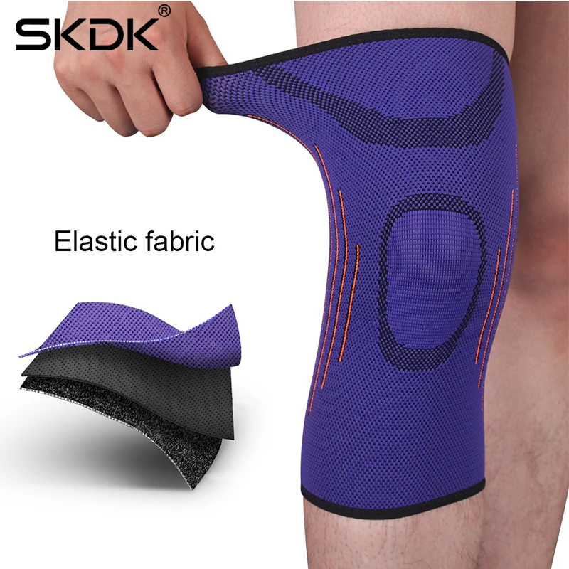 SKDK нейлоновый компрессионный наколенник для фитнеса, поддержка для бега, велоспорта, баскетбола, спорта, суставов, облегчение боли, наколенник
