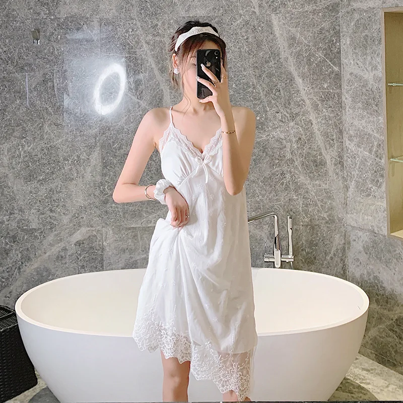 

Patchwork 2PCS Robe Set Satin Lace Women Nightwear Sleep Set Homewear Sexy Loungerwear Bathrobe Gown Comfy Casual Sleepwear