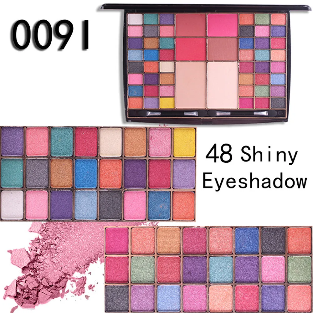 MISS ROSE тени для век Разноцветные Женские 54 цвета с перламутровым блеском пудра