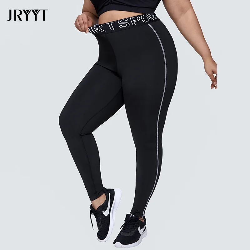 Леггинсы JRYYT женские спортивные с высокой талией Бесшовные штаны для фитнеса и