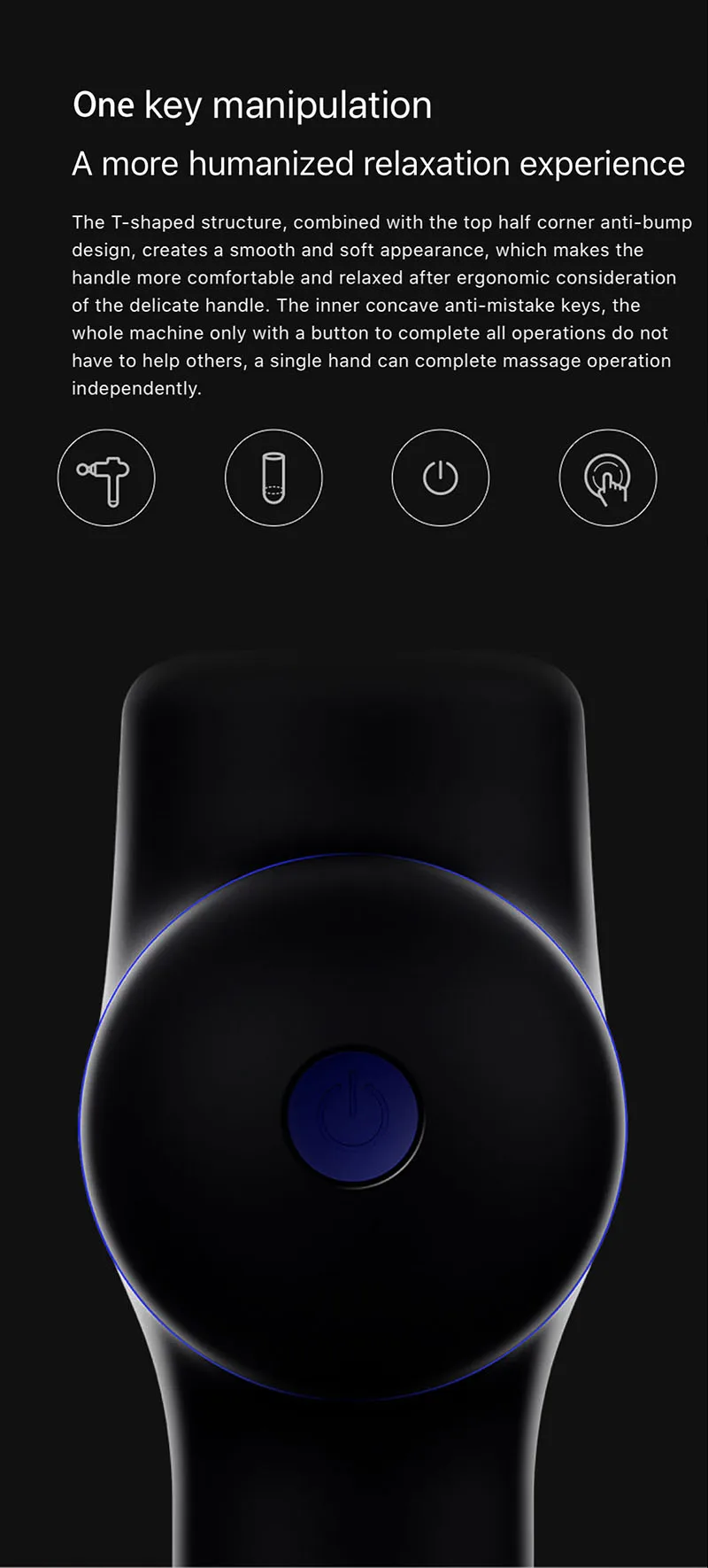 Xiaomi Yunmai массажный пистолет беспроводной ручной глубокий тканевый мышечный массажер ударное массажное устройство с тихим скольжением Technolo
