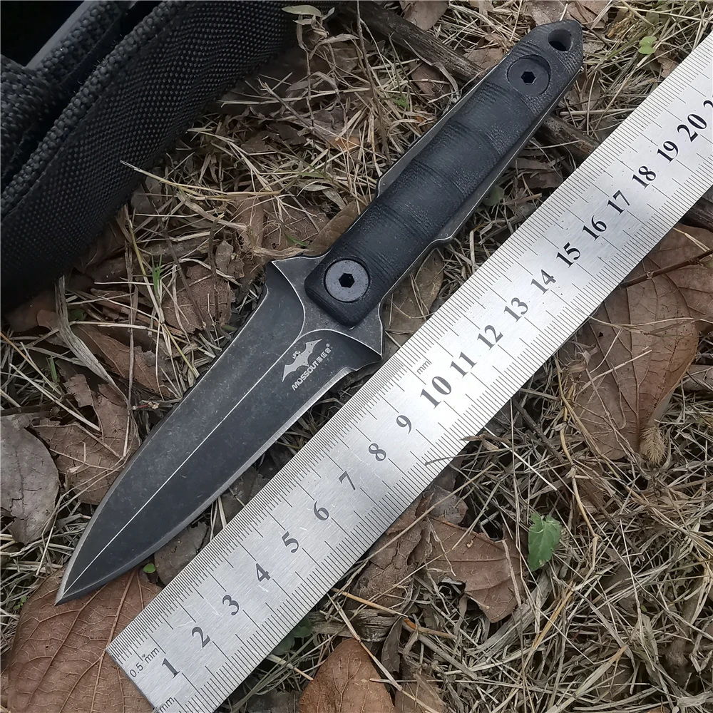D2 карманные тактические ножи острый нож для защиты рукоятка G10 фиксированное