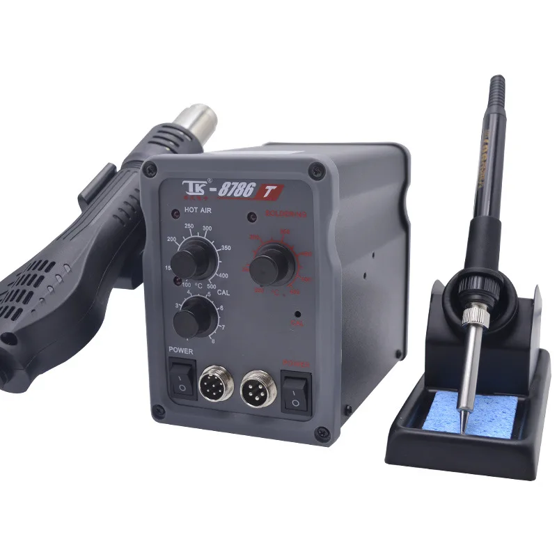 

2-in-1 soldering station dormant repair desoldering tool 8786T Eight-speed wind speed adjustment Knob type