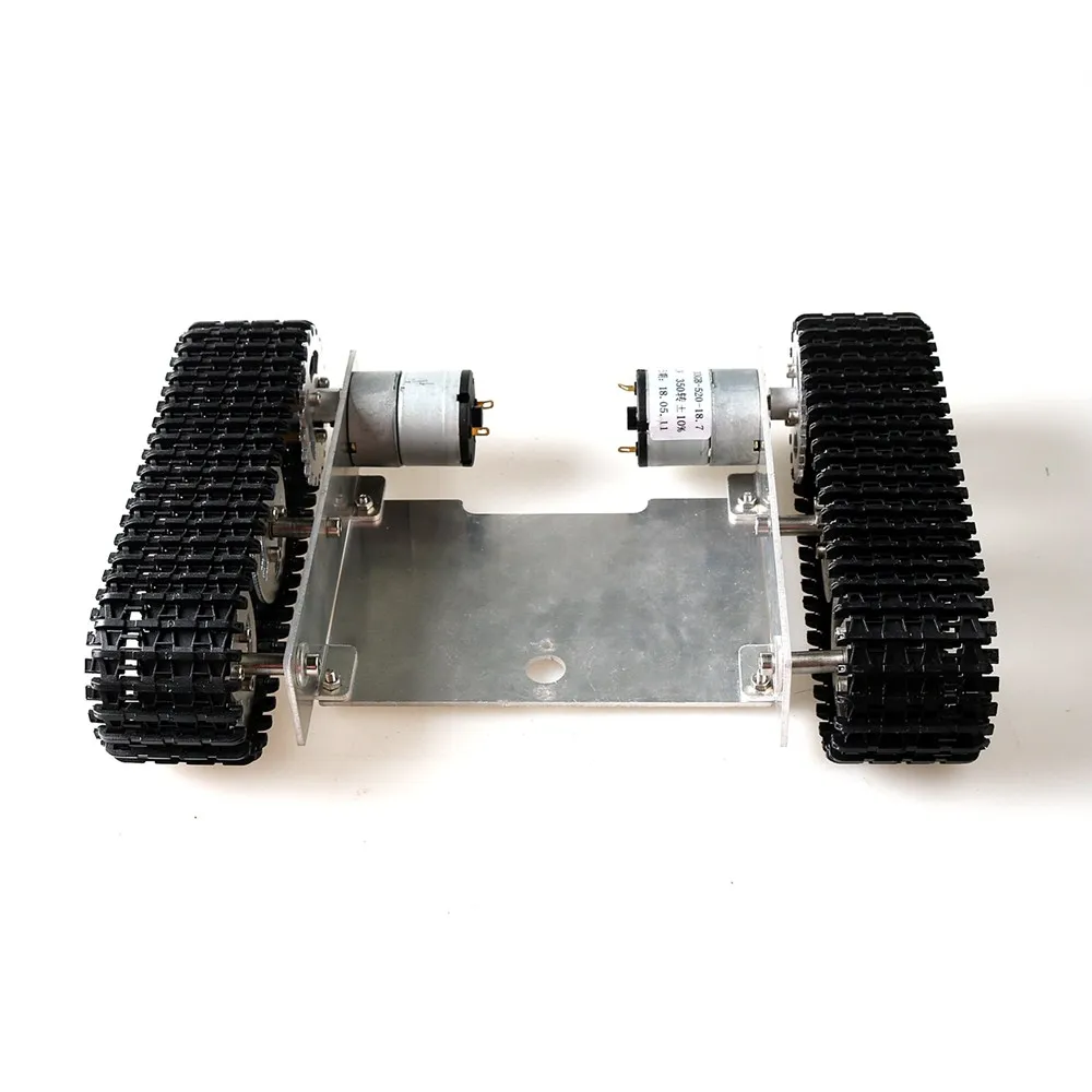 RC Metal Robot Tank Chassis Mini T105 Crawler Tracked Vehicle With Metal Frame+ Removable Track+DC Motorfor Arduino DY enlarge