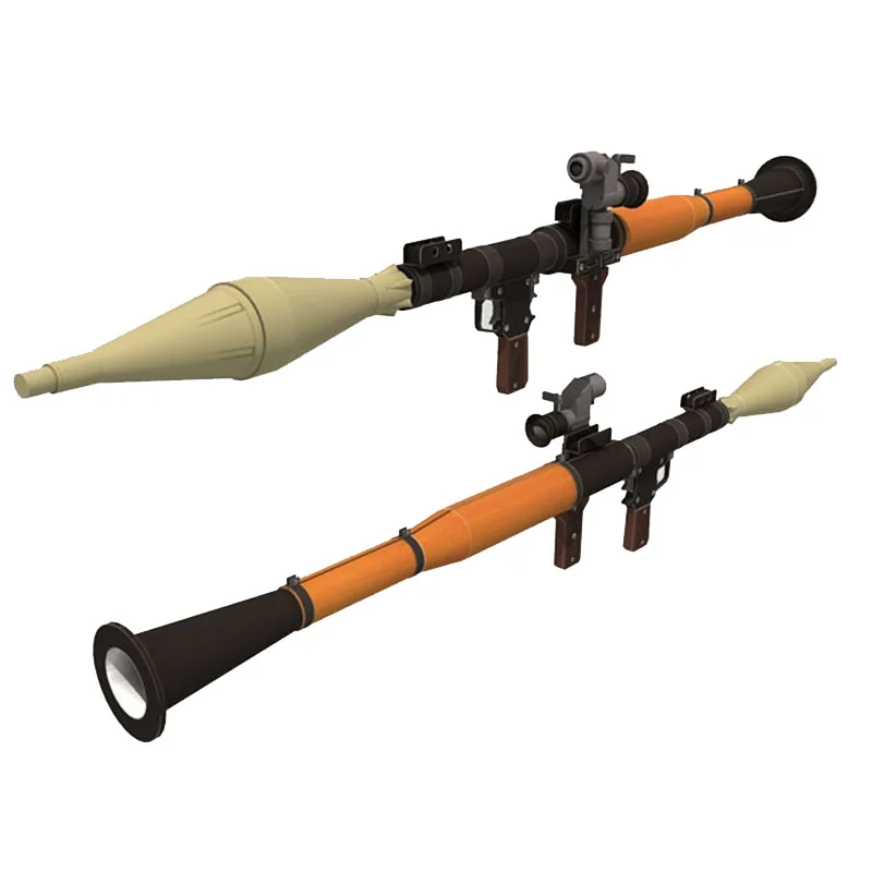 Фото 3D Бумага модель RPG-7 гранатомет может собрать огнестрельное оружие готовой Длина 120 см Бумага ремесло оружие для Косплэй игра игрушка-голово... №1