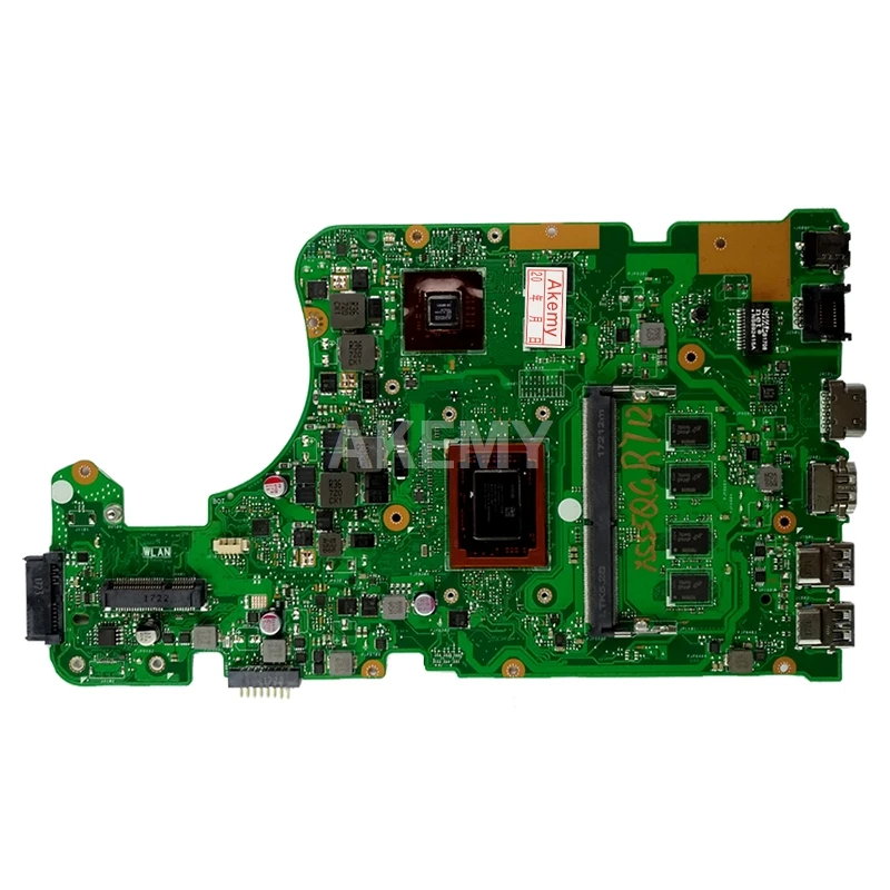 akemy for asus a555q x555qg x555bp x555b laptop motherboard a9 cpu cpu 8gb ram 2gb graphic mainboard free global shipping