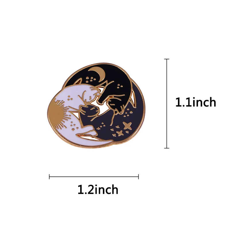 Эти три булавки с милым котом и трио готовы для сна кошкой! Крутящиеся тела