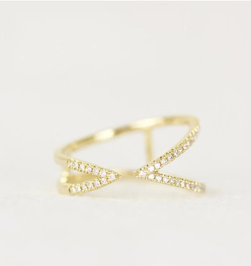 Новое корейское милое женское кольцо с серебряным и золотым крестом 925 пробы |