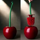 Креативная щетка для унитаза в форме вишни, держатель для чистки, длинная ручка, туалет, аксессуары для ванной комнаты