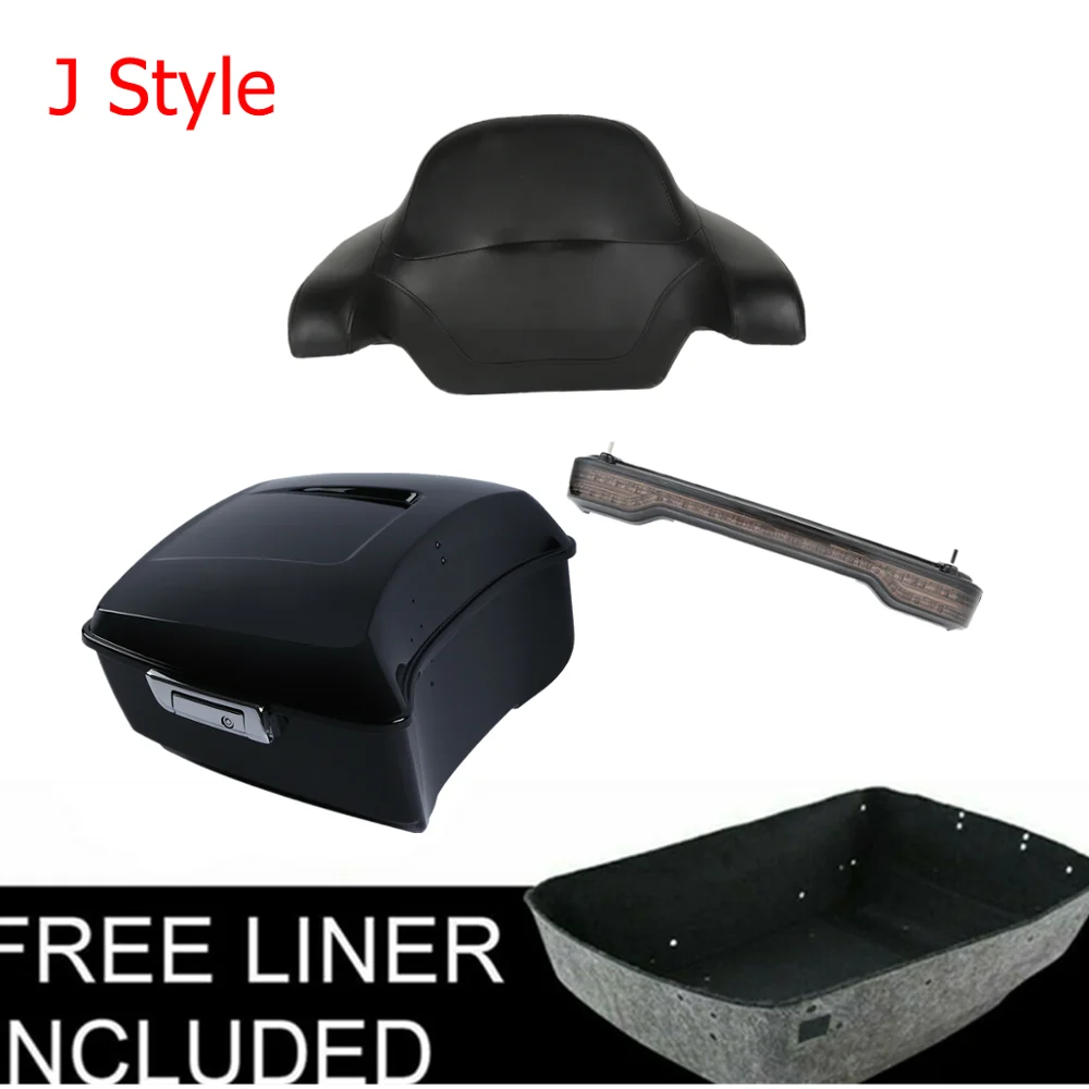 Мотоцикл король пакет багажник крепление спинки стеллаж для Harley Тур Пак Touring Road