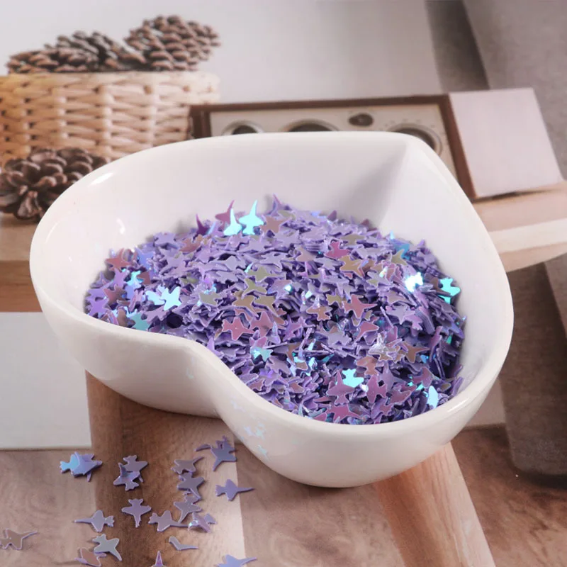

10g/Bag Aircraft Type Sequins PVC AB color Paillettes DIY Wedding Costumes Sewing Decorative 3D Nail Art Lentejuelas Accessories