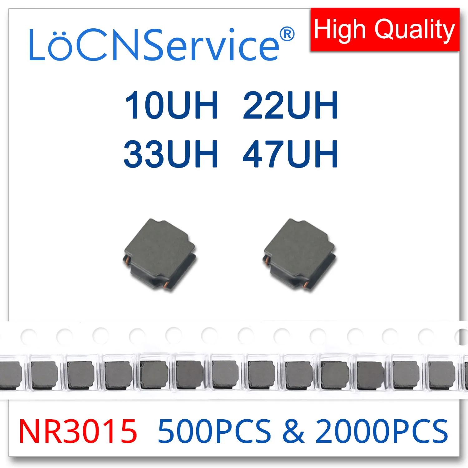 

LoCNService 500PCS 2000PCS NR3015 10UH 22UH 33UH 47UH 3.0*3.0*1.5 Surface Mount Power Inductors High Quality 3.0x3.0x1.5