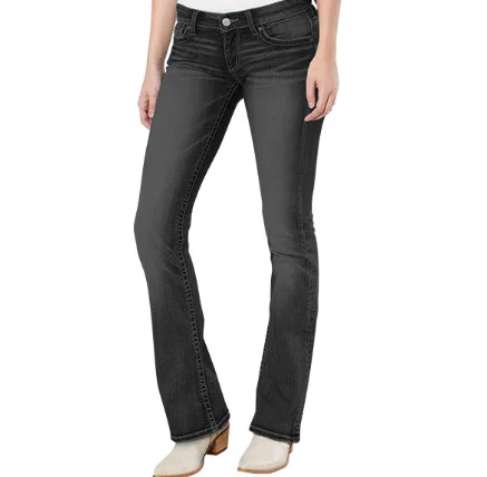 

ZQLZ Vintage High Waist Skinny Flare Pants For Female Casual Stretch Plus Size Mom Trousers Fashion Botton Fly Retro Jeans Women