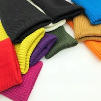 40cm large size spandex jersey cuff fabric for sweatshirt bottom stretchy cotton rib fabric for making cuffs on sleeves