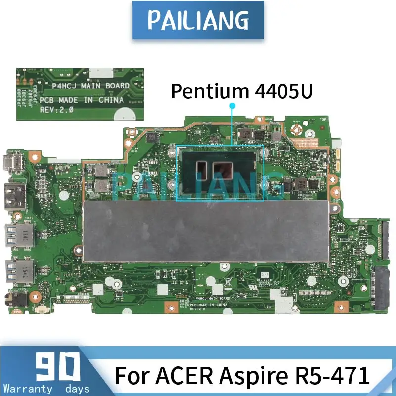 Материнская плата для ноутбука ACER Aspire R5-471 Pentium 4405U материнская P4HCJ SR2EX
