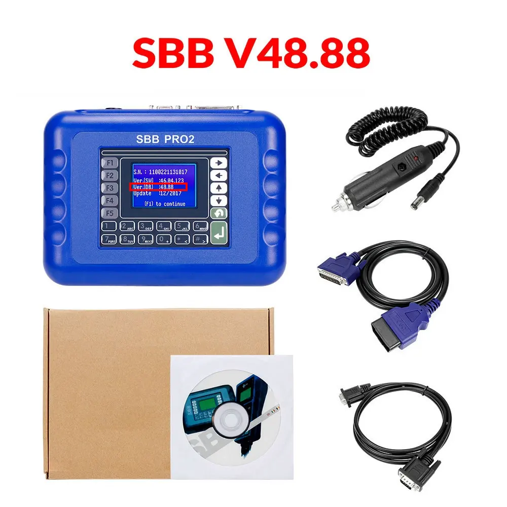 SBB PRO2 V48.88 V48.99 ключевой программатор цена мульти Langauge sbb ключевой программатор V46.02 без ограничения маркера - Цвет: SBB V48.88