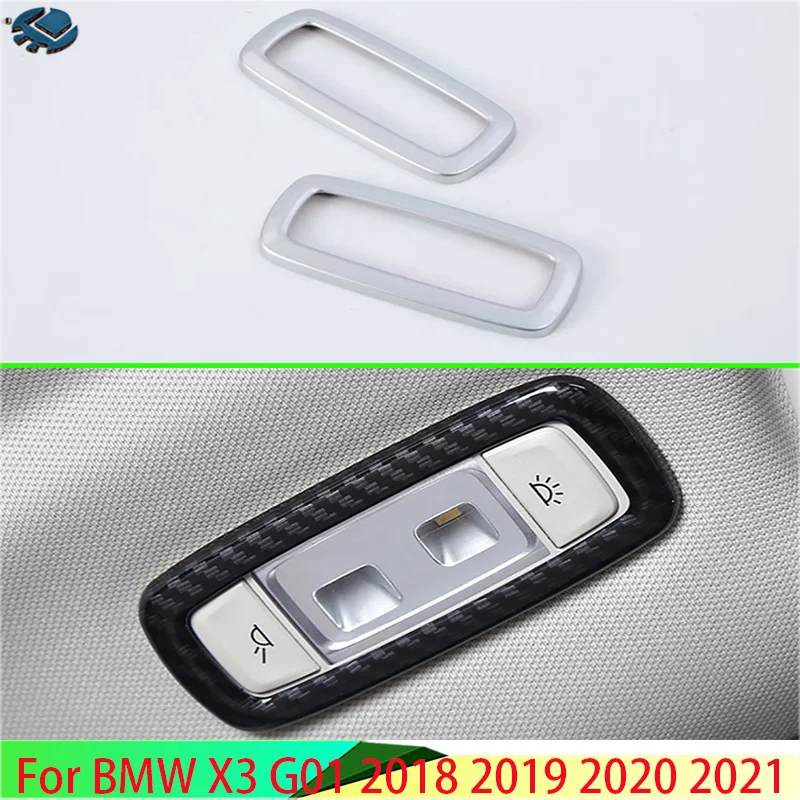 

For BMW X3 G01 2018 2019 2020 2021 2022 Car Accessories ABS Chrome Interior Back Lights Reading Lights Trim Cover