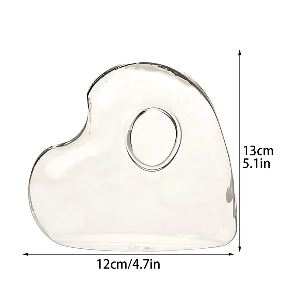 Ваза гидропоника Стеклянная емкость для рыбок гладкая прозрачная маленькая