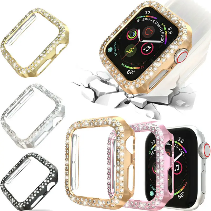 Чехол для iWatch 38/42/40/44 мм защитный чехол из поликарбоната с бриллиантами Apple Watch Series