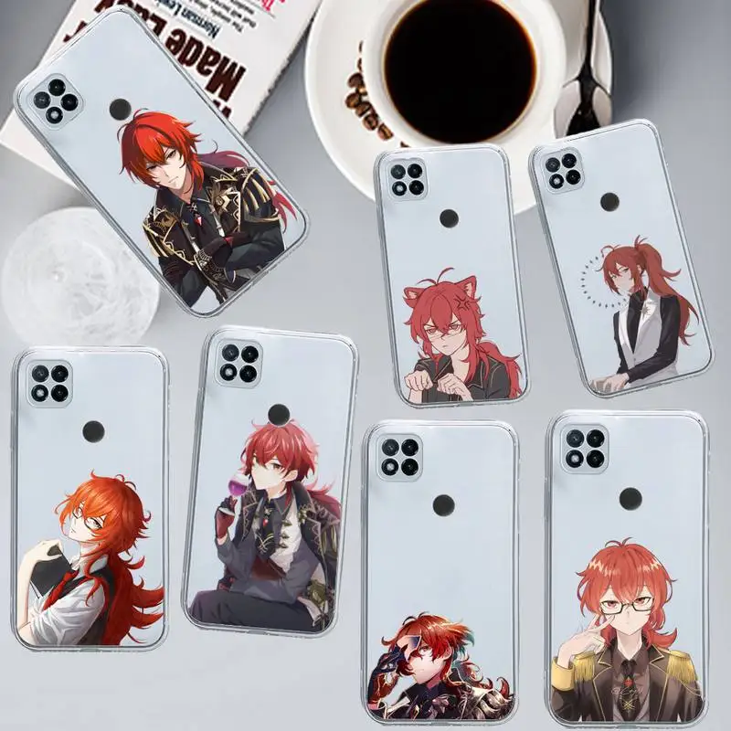 

Genshin Impact Diluc game Phone Case Transparent for Xiaomi redmi note 8 9 10 11 t lite pro ultra mix 4 k40
