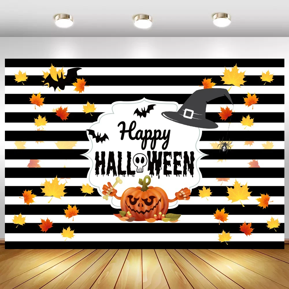 

Happy Halloween Party Backdrop Pumpkin Lantern Vinyl Photography Background For Photo Studio Backdrops Photophone Photozone Prop