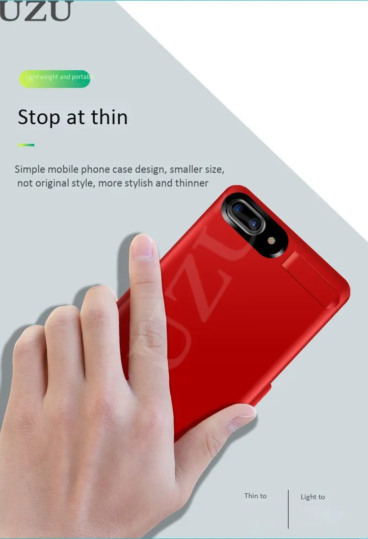 5200mah зарядное устройство чехол для iphone 6 6s 7 8 внешняя портативная беспроводная зарядка для iphone 6 6s 7 8