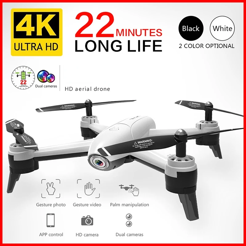 

RC Drone 4K 1080P 720P HD Dual Camera Optical Flow Aerial Quadcopter Wifi FPV Drone Long Battery Life Toys For Kids(no box)