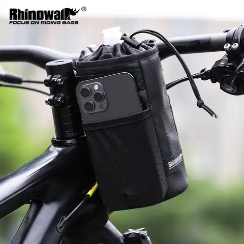Велосипедная сумка Rhinowalk, сумка на руль, велосипедная Сумка-переноска для бутылок с водой, сумка для поездок на горном велосипеде