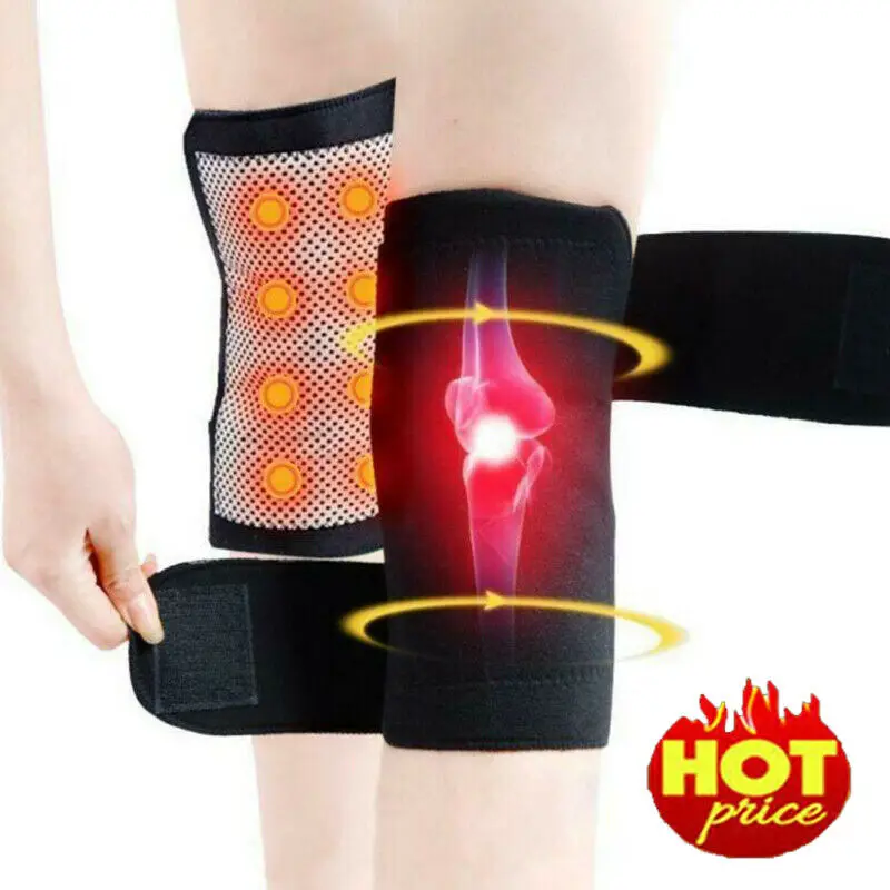 Self Heating Knee Pad Magnetic Thermal Therapy Arthritus Support Brace Protector