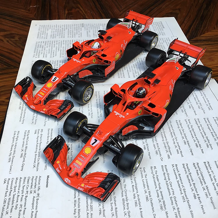 Bburago 1: 9 1/18 2018 Ferrari SF71 H Kimi · Raikkonen No7 Формула 1 F1 гоночный автомобиль Транспортное