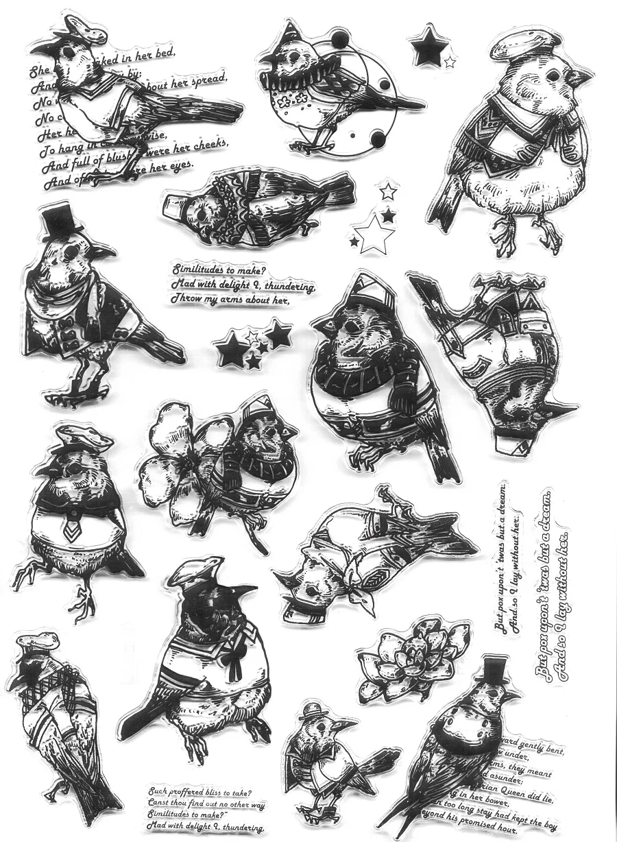 Винтаж голубь штампы ясно ретро декоративные путешественника Тетрадь птица для