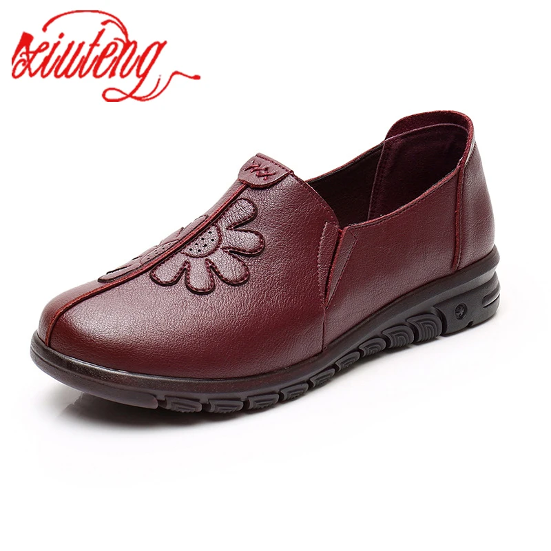 

Женские туфли-оксфорды из мягкой кожи, с круглым носком