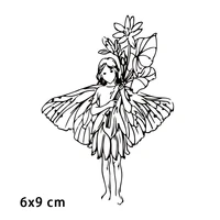 fairy angel plants clear stamps for diy scrapbooking card transparent rubber stamps making photo album crafts template decor