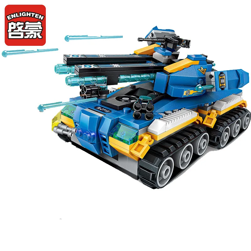 Развивающий конструктор высокотехнологичный Танк апокалипсиса эпохи 4 фигурки