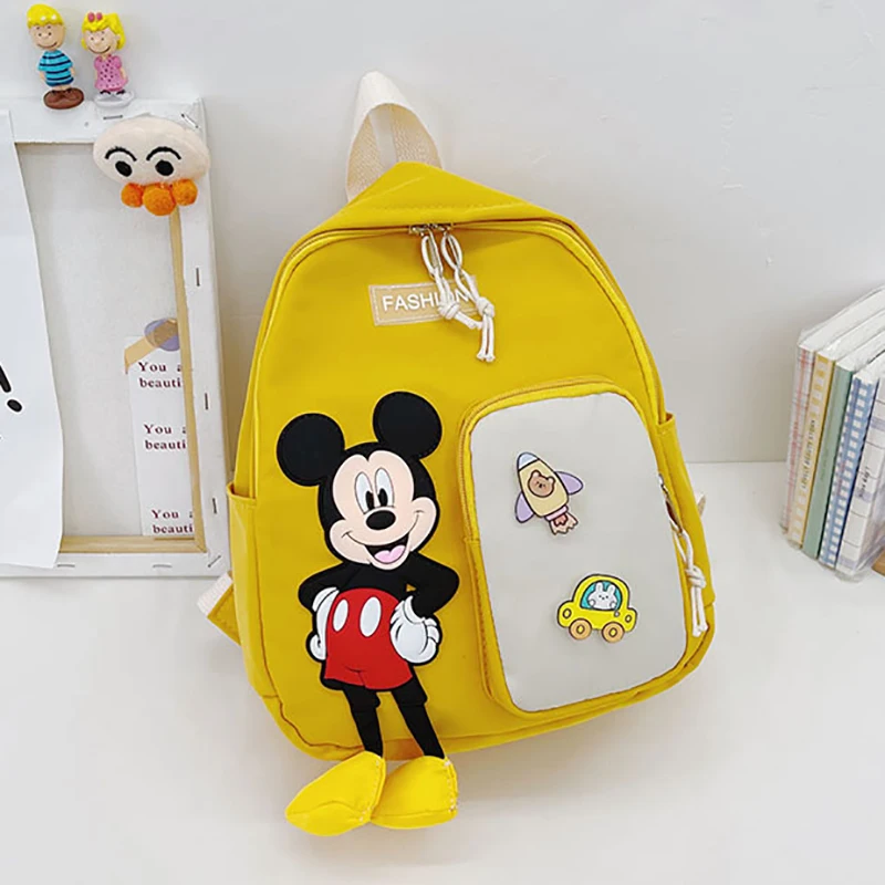 Детский рюкзак Disney милый школьный ранец с мультяшным Микки Маусом для детского