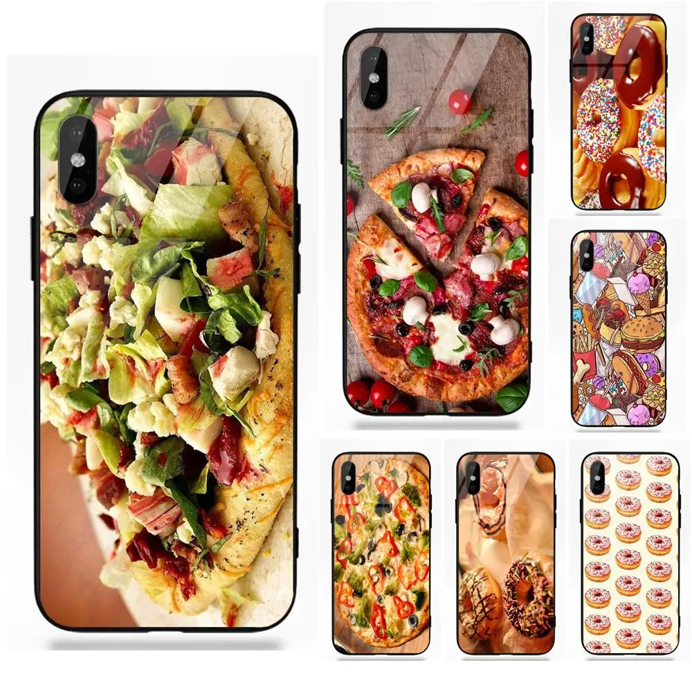 Для Apple iPhone 5 5C 5S SE 6 6S 7 8 Plus X XS Max XR мягкая ТПУ Рамка + закаленное стекло Защита экрана