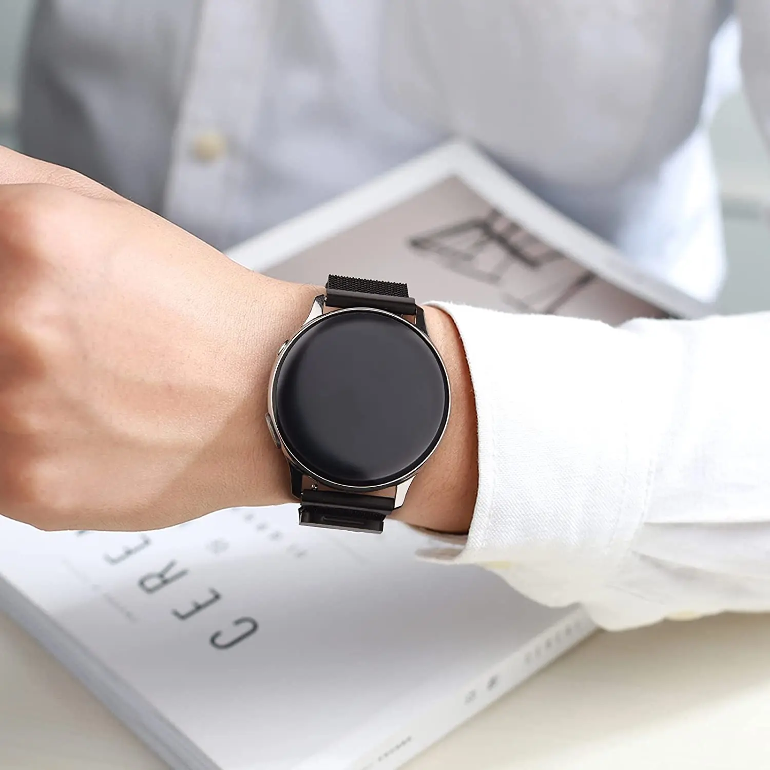 20mm/22mm Band For Samsung Galaxy wacth 4/Classic/3/Active 2/46mm/42mm strap Gear S3 Frontier Magnetic bracelet Huawei GT/2/Pro