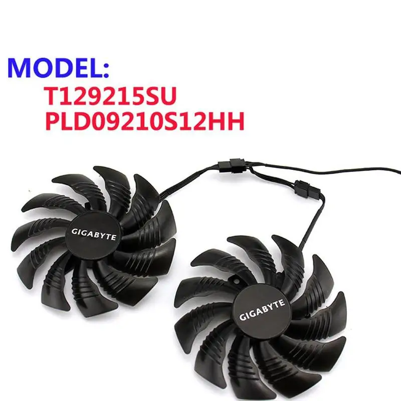 

T129215SU PLD09210S12HH Graphics Card Cooling Fan For Gigabyte 1070 GTX1060 ITX 1080Mini U1J7